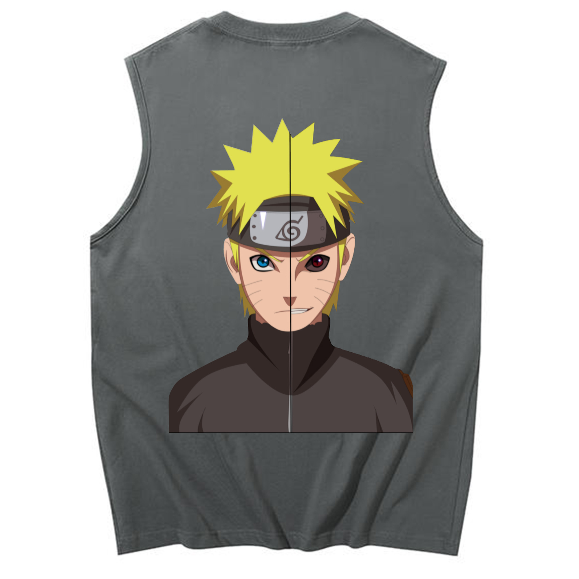 （画像用） NARUTO -ナルト- うずまき ナルト Uzumaki Naruto コットン100％タンクトップ（背面プリント）
